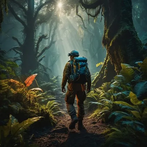 explorer,4k wallpaper,the wanderer,ranger,jungle,exploration,on the hunt,farmer in the woods,cg artwork,forest man,world digital painting,forest workers,wander,the forest,fisherman,scavenger,biologist,wanderer,adventurer,forest fish,Photography,General,Fantasy