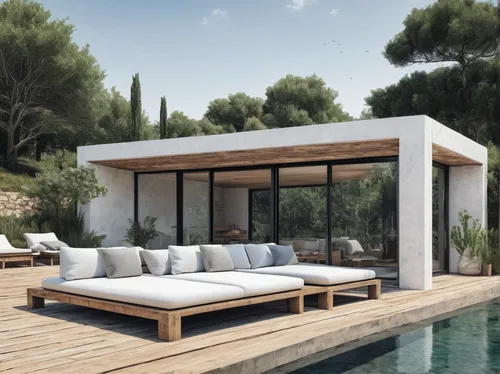 Dive Into This Zen Pool House With Rustic Flair: Country Retreat Maxi Split Sofa In 2019,outdoor furniture,outdoor sofa,summer house,pool house,holiday villa,dunes house,landscape design sydney,3d ren