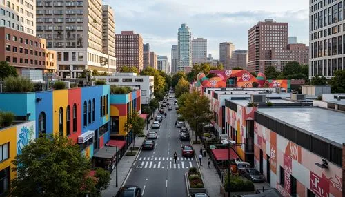 colorful city,los angeles,losangeles,san francisco,sanfrancisco,angeleno,moc chau hill,moscone,downtowns,sf,la,angelenos,transamerican,mexico city,koreatown,wilshire,street canyon,bgc,highline,laneways