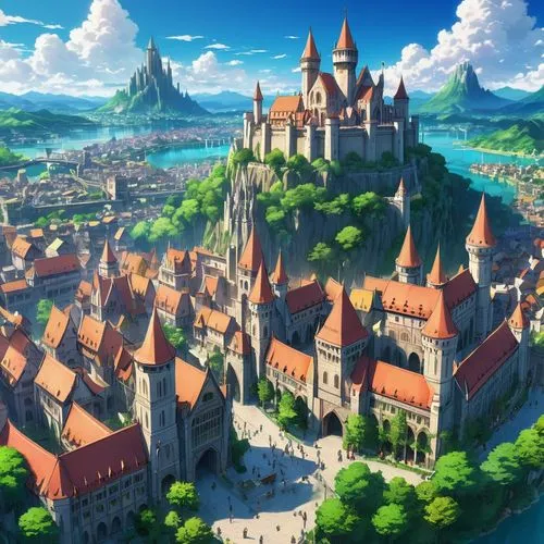 reichstadt,knight's castle,castletroy,seborga,altena,castleguard,Illustration,Japanese style,Japanese Style 03