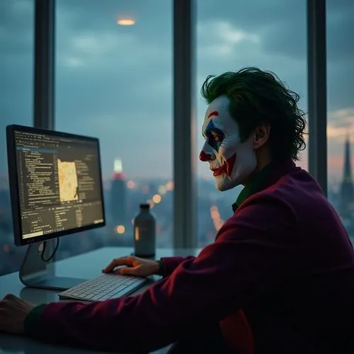 web developer,anonymous hacker,man with a computer,cybercriminals,web development,content writers