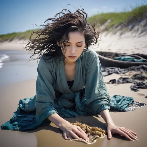 carice,jingna,girl on the dune,maryan,the wind from the sea,earthsea,Illustration,Japanese style,Japanese Style 09