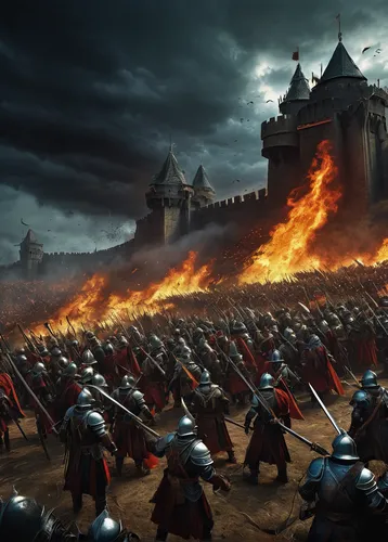 kings landing,massively multiplayer online role-playing game,the sea of red,wall,constantinople,historical battle,heroic fantasy,game of thrones,lake of fire,the war,battle,puy du fou,the storm of the invasion,theater of war,the conflagration,medieval,the middle ages,dragon fire,middle ages,rome 2,Art,Artistic Painting,Artistic Painting 22