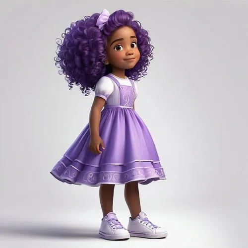 tiana,real roxanne,violetta,cute cartoon character,agnes,precious lilac,Illustration,Realistic Fantasy,Realistic Fantasy 41