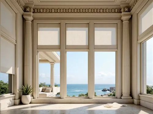 window with sea view,bay window,sunroom,french windows,big window,window frames,ventana,window curtain,sicily window,ventanas,doric columns,amanresorts,loggia,window with shutters,ocean view,fenestration,wooden windows,window view,penthouses,oceanfront