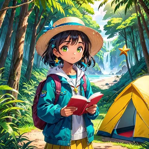 kaban,himawari,megumi,camping,camping gear,tsugumi,yumei,yanmei,small camper,camping equipment,nobuko,mio,nanako,tsukiko,konno,kagome,yomiko,hikikomori,tsuga,naoko,Anime,Anime,Traditional