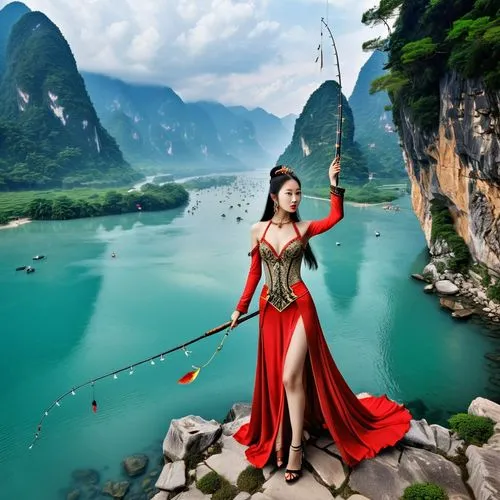 guilin,oriental princess,miss vietnam,vietnamese woman,huahong,fantasy picture,qixi,viet nam,diaochan,wulin,halong,yangling,wuxia,oriental,shennong,shaoming,ninh,tailandia,guangshen,guangping