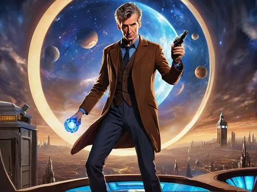 doctor who,twelve,the doctor,dr who,eleven,theoretician physician,tardis,dr. manhattan,regeneration,the eleventh hour,doctor,ten,female doctor,sci fiction illustration,clockmaker,time traveler,scientist,cg artwork,watchmaker,doctor bags,Illustration,Children,Children 02