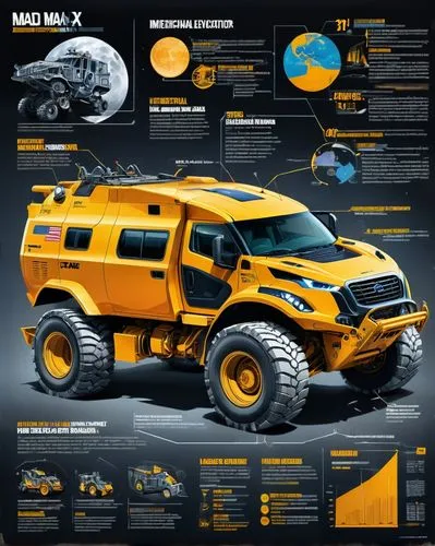 Architecture Sketch (industrial design of a Lunar excavator XCMG XE7000, powered by KOMATSU and CAT with notes on materials and measurements, in the style of infographic poster masterpiece of mechanic