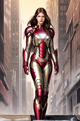 IRON WOMAN,scarlet witch,ironman,sprint woman,sci fiction illustration,iron-man,iron man,head woman,super heroine,red super hero,captain marvel,wanda,protective suit,marvels,marvel comics,tony stark,i