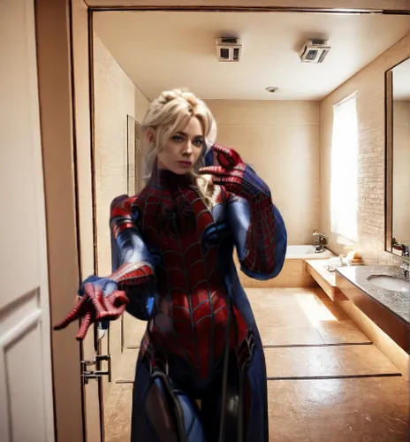 cosplay image,widow spider,pantsuit,the suit,cosplay,spiderman,spider-man,spider,in the mirror,super heroine,cosplayer,captain marvel,harley quinn,widow,winterblueher,onesie,web,webbing,spider net,spider man