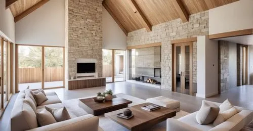 luxury home interior,fire place,interior modern design,modern living room,family room,wooden beams,Photography,General,Realistic