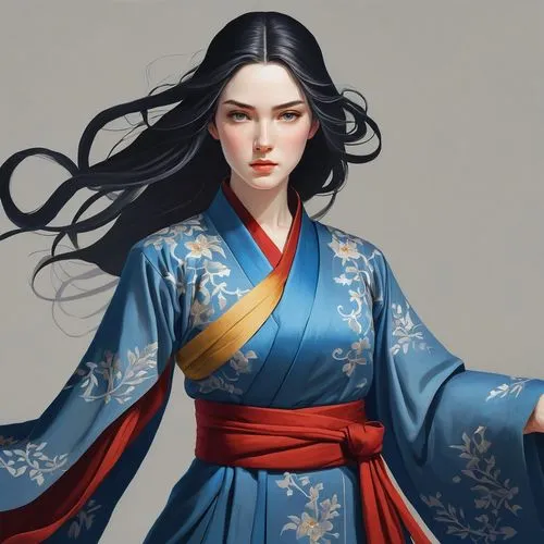 mulan,geiko,xuanwei,kunqu,hanfu,longmei,Art,Artistic Painting,Artistic Painting 08