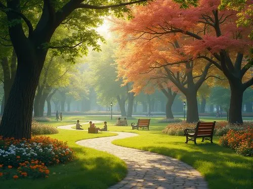 autumn park,walk in a park,park bench,autumn in the park,tree lined path,central park,tree lined,urban park,garden bench,spring morning,tree lined avenue,green space,tree-lined avenue,autumn morning,benches,english garden,red bench,city park,wooden bench,greenspace,Photography,General,Realistic