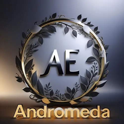 Andromeda energy Logo with "Andromeda Energy" written on bottom,the name and symbol for an automated company,androni,andromedae,artmedia,andronic,ardeidae,ammonoid,autonome,andorrans,avondre,autonomo,