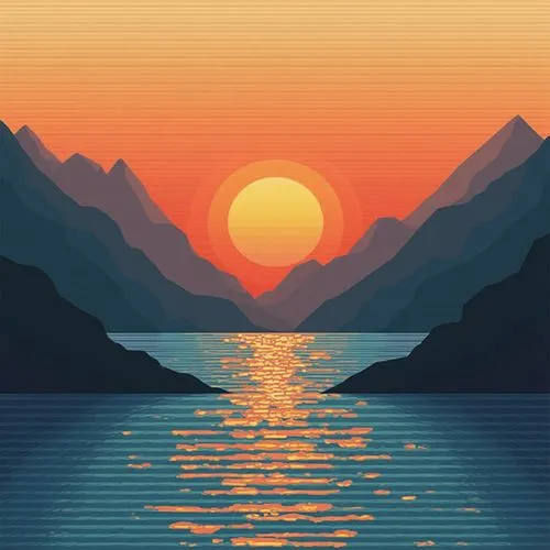 coast sunset,ocean,sun,mountain sunrise,samsung wallpaper,gradient effect