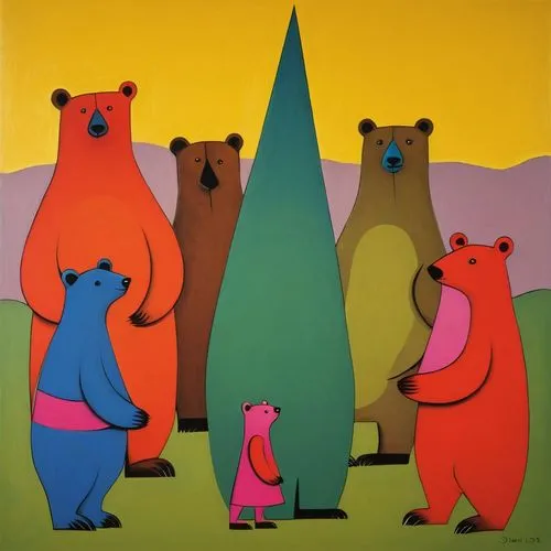 the bears,forbears,woodland animals,bearss,blohowiak,bearys,forest animals,anthropomorphized animals,bearshare,bearlike,whimsical animals,black bears,botero,bearse,bearsville,bear cubs,bear mill,ccc animals,ice bears,cartoon forest,Art,Artistic Painting,Artistic Painting 33