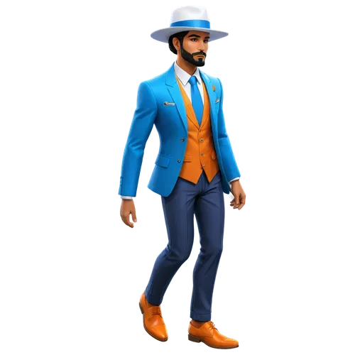 fedora,stetson,cowboy,sheriff,sombrero mist,blue-collar worker,sales man,cowboy hat,men's suit,wedding suit,gentlemanly,smurf figure,stylish boy,a black man on a suit,cowboy beans,3d man,mayor,businessman,donald,business man