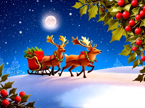 sleigh with reindeer,christmas snowy background,christmas background,santa claus with reindeer,christmasbackground,watercolor christmas background,christmas wallpaper,sleigh ride,christmas landscape,christmas border,santa sleigh,christmas motif,reindeer from santa claus,rudolph,knitted christmas background,christmas scene,christmas buffalo raccoon and deer,christmas deer,christmas balls background,christmas greeting,Illustration,Realistic Fantasy,Realistic Fantasy 42