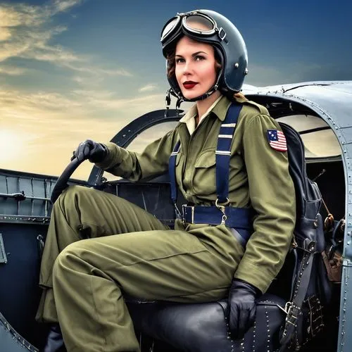 earhart,aviatrix,servicewoman,maureen o'hara - female,ilsa,superfortress,wladimiroff,glider pilot,usaaf,1940 women,colorizing,servicewomen,colorization,stewardess,piloto,usaf,jane russell-female,airman,lockheed,brakewoman,Photography,General,Realistic