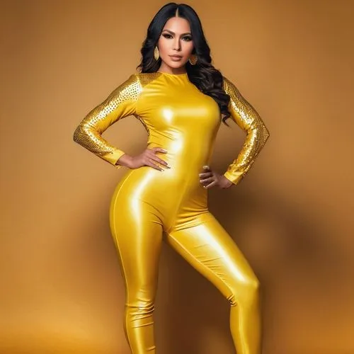 yellow jumpsuit,gold colored,yellow,latex clothing,gold color,latex,gold wall,yellow-gold,golden color,golden ritriver and vorderman dark,gold foil 2020,golden yellow,stud yellow,yellow and black,jumpsuit,mary-gold,gold lacquer,gold glitter,yellow background,golden,Photography,General,Realistic