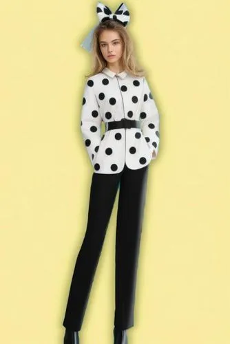lily-rose melody depp,perrie,polka,mouseketeer,bridgit,mendler,hyoty,polka dots,dalmatians,moretz,dotty,dalmatius,onesie,acker hummel,polkadot,dalmatian,minnie mouse,trinny,shrimpton,lady bug,Female,Western Europeans,One Side Up,Youth adult,S,Confidence,Pure Color,Light Yellow