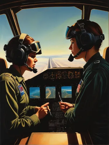 flight engineer,flight instruments,aerial passenger line,glider pilot,marine electronics,pilot,air combat,general aviation,helicopter pilot,cockpit,navigation,aviation,aviator sunglass,approach,douglas aircraft company,game illustration,the interior of the cockpit,simulator,peaked cap,siai-marchetti sf.260,Conceptual Art,Daily,Daily 12