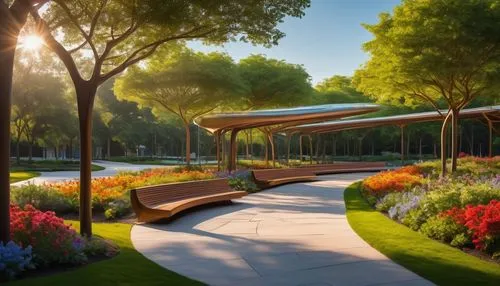 landscape design sydney,landscape designers sydney,garden bench,pergola,urban park,garden design sydney,benches,nature garden,landscaped,park bench,wooden bench,greenspaces,3d rendering,biopiracy,city park,greenspace,carports,corten steel,landscape background,walkway,Illustration,American Style,American Style 07