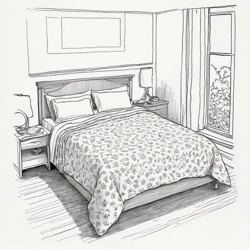 bedspreads,guestroom,bedspread,coloring page,bedchamber,bedclothes,Illustration,Vector,Vector 11