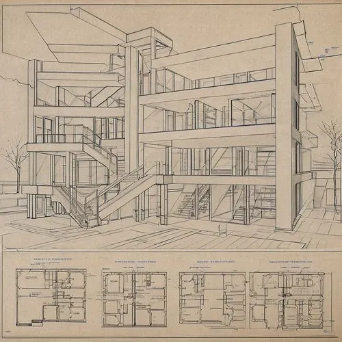 an architectural drawing of the interior of a building,crittall,archigram,corbu,lasdun,habitaciones,house drawing,Design Sketch,Design Sketch,Blueprint