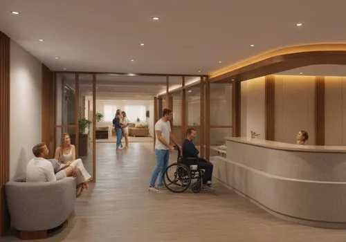 treatment room,hallway space,hospitalier,disabled toilet,foyer,renderings,therapy room,luxury bathroom,rest room,hallway,therapy center,ambulatory,hotel hall,habitaciones,servery,3d rendering,changing