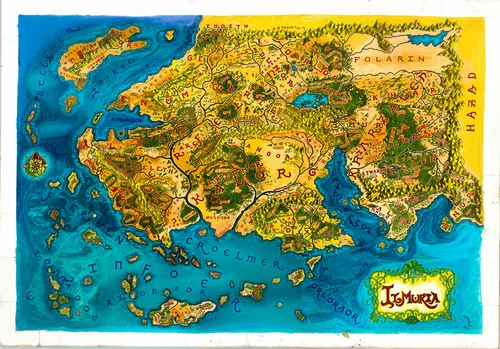 beleriand,terraformed,dreamlands,rainbow world map,dromoland,primeval