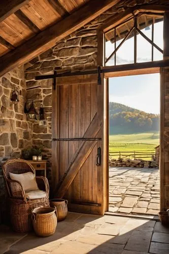 country cottage,rustic,home landscape,the cabin in the mountains,rustic aesthetic,hayloft,front porch,country house,porch,wooden beams,chalet,log home,beautiful home,barnhouse,inglenook,field barn,summer cottage,the threshold of the house,house in the mountains,windows wallpaper,Illustration,American Style,American Style 04