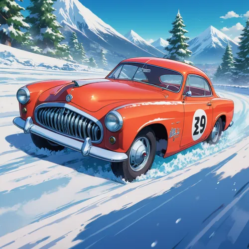 ice racing,christmas retro car,alpine style,renault alpine,opel record p1,christmas cars,muscle car cartoon,alpine,alpine drive,automobile racer,snow slope,christmas car,volvo amazon,snowplow,aronde,hudson hornet,volga car,snowmobile,snow plow,retro chevrolet with christmas tree,Illustration,Japanese style,Japanese Style 03