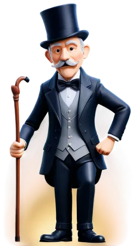 flambard,topham,chimney sweep,model train figure,conductor,3d figure,toymaker,plutocrat,3d model,monopolar,godot,banker,snidely,lenderman,isambard,fire master,businessman,game figure,waiter,hilbert,Conceptual Art,Oil color,Oil Color 13