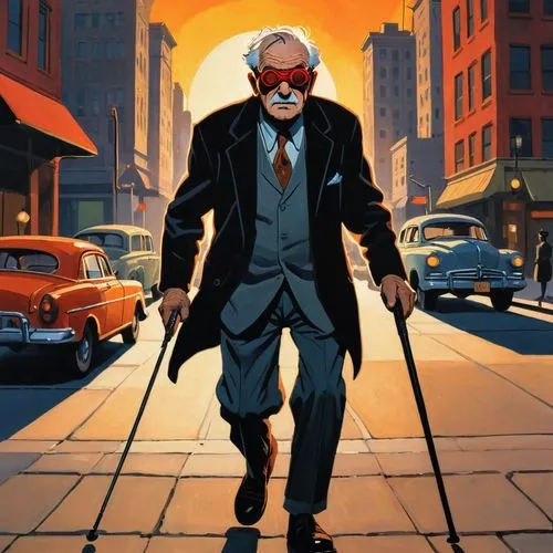 excelsior,stan lee,excelsiors,stanlee,elderly man,pensioner,Illustration,American Style,American Style 09