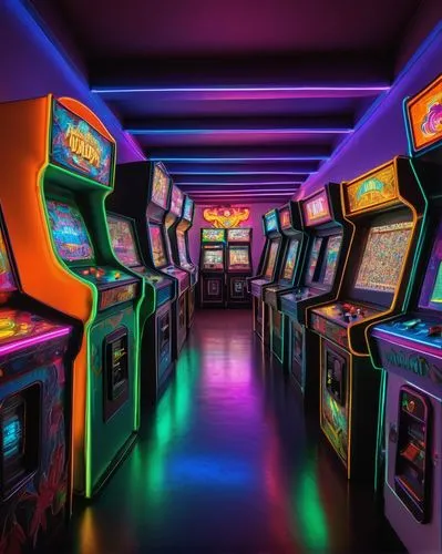 arcade,arcade games,arcades,game room,ufo interior,robotron,arcading,retro,spaceland,ljn,galaxian,atari,nostalgic,pinball,aesthetic,spaceship interior,polybius,80's design,piu,retro styled,Art,Artistic Painting,Artistic Painting 06