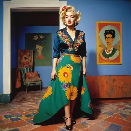 kahlo,yasumasa,madonna,signoret,vintage fashion,marilyn monroe,Art,Artistic Painting,Artistic Painting 41