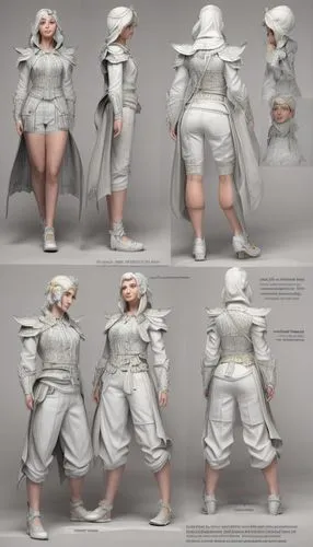 plus-size model,sackcloth textured,costume design,protective suit,suit of the snow maiden,plus-size,3d figure,concept art,3d model,fashion design,spacesuit,sculpt,gradient mesh,protective clothing,designer dolls,space suit,3d modeling,disney baymax,cloth doll,white clothing,Common,Common,Natural