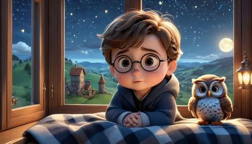 potter,harrynytimes,peeves,harryb,harry potter,cute cartoon character,cute cartoon image,pottermania,jkr,azkaban,harry,elio,mugglenet,radcliffe,boobook owl,longbottom,baudelaires,alvin,potterton,lovett,Unique,3D,3D Character