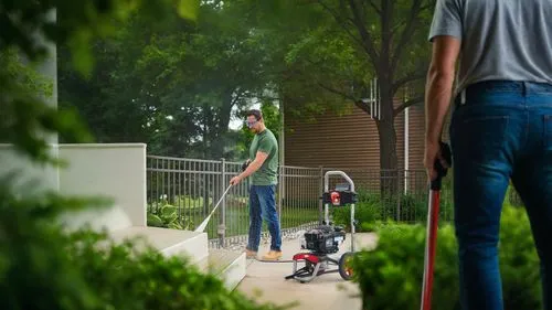 lawn mower robot,walk-behind mower,string trimmer,lawn aerator,dad and son outside,bicycle trailer,mowing the grass,stilts,home fencing,tree watering,mobility scooter,manfrotto tripod,motorized scooter,surveying equipment,house painter,photographing children,lawnmower,garden hose,street cleaning,cleaning service