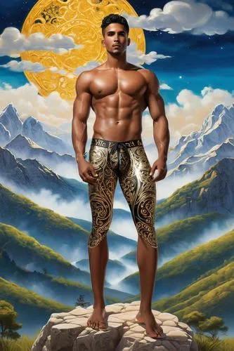 yuriorkis,overeem,nudelman,vishnu,cejudo,buakaw,kartikeya,mohammed ali,kammerman,polykleitos,pattabhi,parashurama,khalkhali,ajit,daivari,merman,mahabali,sagat,ammerman,kushti,Art,Classical Oil Painting,Classical Oil Painting 01