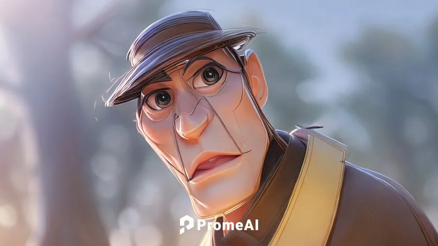 inspector,scout,animated cartoon,animation,postman,animated,medic,policeman,zookeeper,character animation,glider pilot,pilot,mailman,animator,main character,soldier,rifleman,troop,courier,surprised,Ga