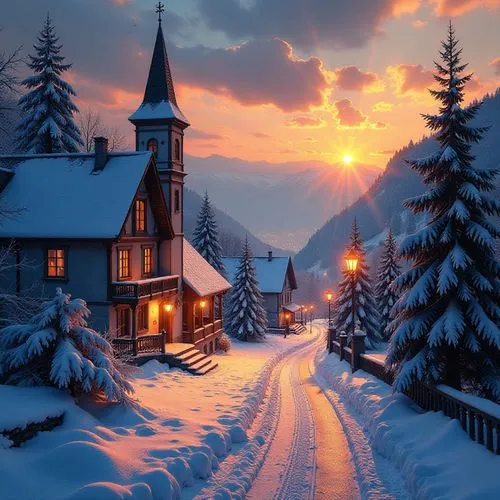 christmas landscape,snow landscape,snowy landscape,winter village,winter landscape,christmas snowy background