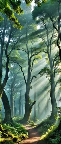 forest landscape,beech forest,elven forest,fairy forest,holy forest,green forest