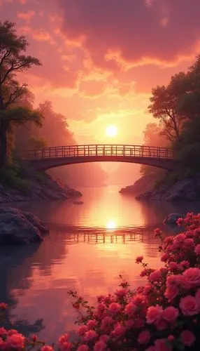 scenic bridge,landscape background,japan landscape,japanese sakura background,beautiful landscape,beauty scene,beautiful japan,sakura background,wooden bridge,full hd wallpaper,nature background,tranquility,love bridge,natural scenery,dusk background,the natural scenery,serenity,nature wallpaper,flower in sunset,fantasy landscape,Photography,General,Realistic