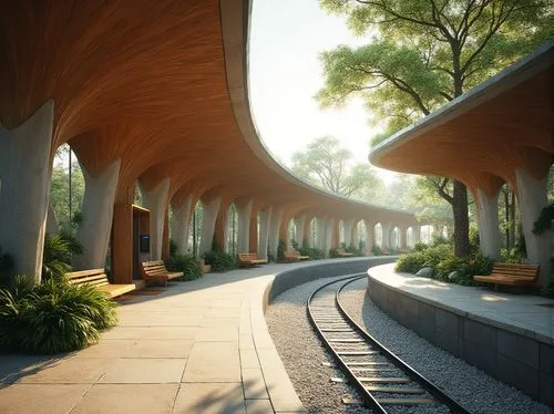 walkway,underpasses,underpass,woodway,render,3d rendering,futuristic architecture,masdar,breezeway,overpass,carports,ringways,renderings,arborway,skyways,futuristic landscape,plant tunnel,cochere,cryengine,3d rendered,Photography,General,Realistic