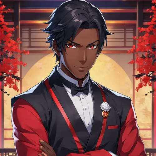 groom,the groom,red carnation,groom bride,butler,formal guy,gentlemanly,husband,oleander,rose png,formal wear,portrait background,red tie,a black man on a suit,door husband,black businessman,concierge,valentin,formal attire,autumn icon,Illustration,Japanese style,Japanese Style 03