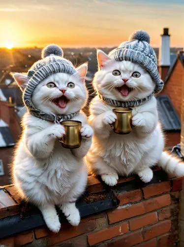 cats on brick wall,oktoberfest cats,snowcats,cat coffee,vintage cats,cat drinking tea,twinings,two cats,cat's cafe,cat lovers,catterns,cute cat,cats,on the roof,cups of coffee,nescafe,carolers,teatime,carol singers,tea party cat,Photography,General,Natural