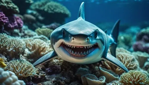 bull shark,sea animal,great white shark,cartilaginous fish,marine animal,shark,sea animals,requiem shark,sea life underwater,tiger shark,underwater world,sand tiger shark,jaws,marine life,sharks,aquatic animal,underwater fish,anemonefish,underwater background,sea devil,Photography,General,Cinematic